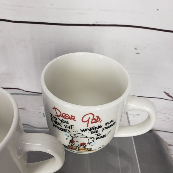 Royal Norfolk Coffee Mug Tea Cup's Ceramic 14 Oz “Dear God Do You Ever Sit Aroun - Picture 7 of 10